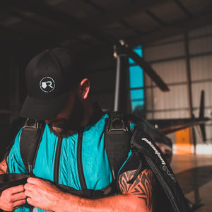 Down Range Classic Curved Snapback (Raven Black)